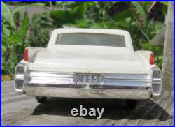 1963 Cadillac White Vintage Johan Friction Dealer Promo Car FOR PARTS AS IS