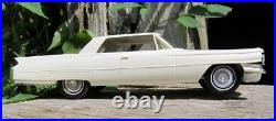 1963 Cadillac White Vintage Johan Friction Dealer Promo Car FOR PARTS AS IS