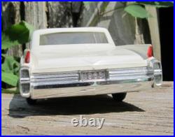1963 Cadillac White Vintage Johan Friction Dealer Promo Car FOR PARTS AS IS