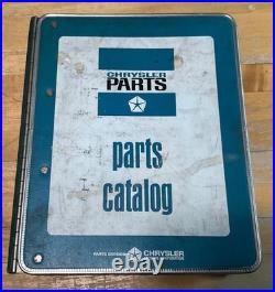 1966 Chrysler-plymouth-dodge Car = Parts Catalog = Vintage Original Mopar