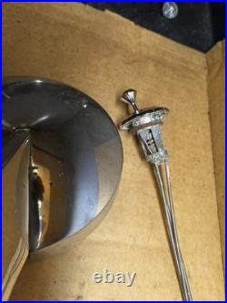 1967-72 Mopar Chrome Remote A-Body Outside Driver Mirror LH OEM Dart Duster NOS