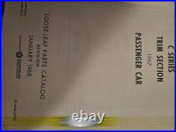 1967 Chrysler-plymouth-dodge Car = Parts Catalog = Vintage Original Mopar