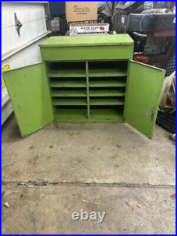 1970s NAPA Auto Parts Cabinet Garage Shop Martin Senour Green Advertising Car