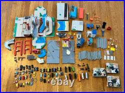 1980s Vintage Micro Machines Big Assorted Lot Buildings & Parts + 55 Vehicles