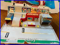 1980s Vintage Micro Machines Big Assorted Lot Buildings & Parts + 55 Vehicles