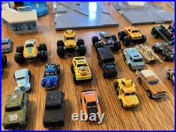 1980s Vintage Micro Machines Big Assorted Lot Buildings & Parts + 55 Vehicles