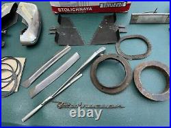 1VINTAGEOEM 1950's PACKARD PISTON RINGS/MOLDING/BUMPER GUARDS CAR PARTS LOT