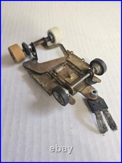 2 Vintage 1/24 scale Slot Cars & A Chassis With 3 Controllers Parts or Repair
