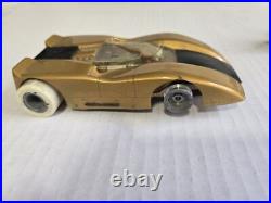 2 Vintage 1/24 scale Slot Cars & A Chassis With 3 Controllers Parts or Repair