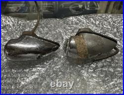 2 Vintage Clear GLASS JEWEL MaRker Parking Parts Light Truck Car van Accessory