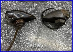 2 Vintage Clear GLASS JEWEL MaRker Parking Parts Light Truck Car van Accessory