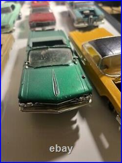 22 VTG Plastic Model Car Lot Collection Bulk Junkyard 1960s-80s 124 125