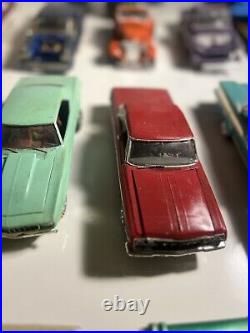 22 VTG Plastic Model Car Lot Collection Bulk Junkyard 1960s-80s 124 125