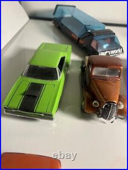 22 VTG Plastic Model Car Lot Collection Bulk Junkyard 1960s-80s 124 125