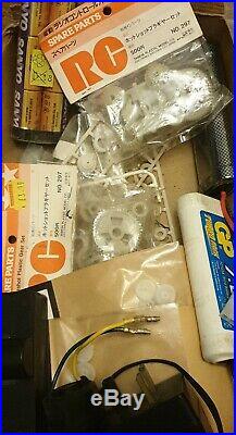 2x Vintage 1985 Tamiya Hotshot RC Offroad Cars One Boxed extra parts controller