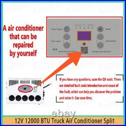 #54 12V 12000 BTU Truck Cab Air Conditioner Split AC Fits Semi Trucks Caravan