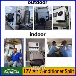 #63 12V Truck Cab Parking Air Conditioner Split A/C Kit For Semi Trucks Caravan