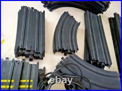 64 Parts Vintage Electric Tyco Racing Track 3 controllers 3 power plugs No cars