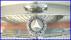 65 Mercedes Benz Metal Grill With Emblem Radiator Cover Vintage Car Repair Parts