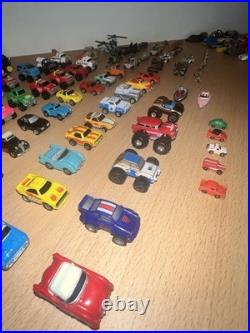 75+RARE Vintage 80's 90's Micro Machines Cars Bundle + Buildings Parts + Extras