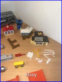 75+RARE Vintage 80's 90's Micro Machines Cars Bundle + Buildings Parts + Extras