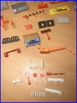 75+RARE Vintage 80's 90's Micro Machines Cars Bundle + Buildings Parts + Extras