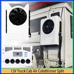 #77 12V Split Air Conditioner 12000BTU AC Kit Fit for Cab Semi Truck Bus Caravan