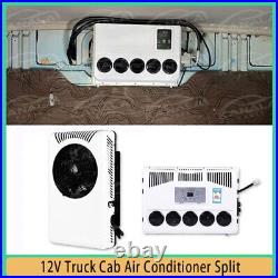 #77 12V Split Air Conditioner 12000BTU AC Kit Fit for Cab Semi Truck Bus Caravan