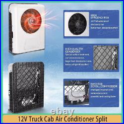 #77 12V Split Air Conditioner 12000BTU AC Kit Fit for Cab Semi Truck Bus Caravan