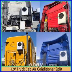 #77 12V Split Air Conditioner 12000BTU AC Kit Fit for Cab Semi Truck Bus Caravan