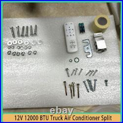 #77 12V Split Air Conditioner 12000BTU AC Kit Fit for Cab Semi Truck Bus Caravan