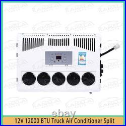 #77 12V Split Air Conditioner 12000BTU AC Kit Fit for Cab Semi Truck Bus Caravan