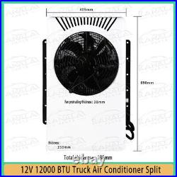 #77 12V Split Air Conditioner 12000BTU AC Kit Fit for Cab Semi Truck Bus Caravan