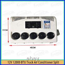 #77 12V Split Air Conditioner 12000BTU AC Kit Fit for Cab Semi Truck Bus Caravan