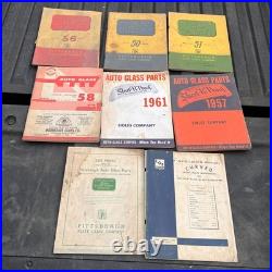8 Vtg Lot Auto Glass Window Cars Catalogs Parts Service Pittsburgh ShatRProof