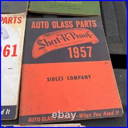8 Vtg Lot Auto Glass Window Cars Catalogs Parts Service Pittsburgh ShatRProof