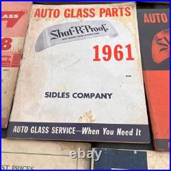 8 Vtg Lot Auto Glass Window Cars Catalogs Parts Service Pittsburgh ShatRProof