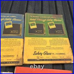 8 Vtg Lot Auto Glass Window Cars Catalogs Parts Service Pittsburgh ShatRProof