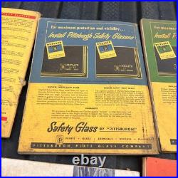 8 Vtg Lot Auto Glass Window Cars Catalogs Parts Service Pittsburgh ShatRProof