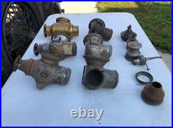 ADLAKE DIETZ Vintage Car OLD Car Headlamps Train Railroad RR PARTS LIGHT LOT