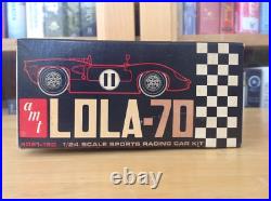 AMT 124 Lola-70 Vintage Model Car Kit No. 4021-150, Complete
