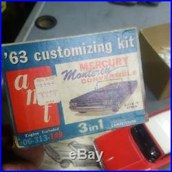 AMT 1963 Mercury Montery CONVERT BUILT 1/25 MODEL CAR + box and spare parts
