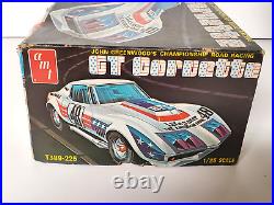 AMT John Greenwood GT Corvette Racing Model Kit #T389 Vintage 1/25 Parts Sealed