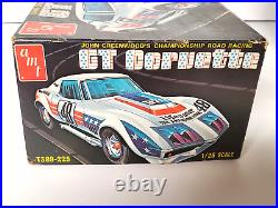 AMT John Greenwood GT Corvette Racing Model Kit #T389 Vintage 1/25 Parts Sealed