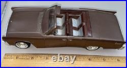 AMT Promo Friction 1961 Lincoln Continental Conv 1/25 Briar Brown PARTS/RESTORE
