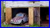 Abandoned-Barn-Find-Car-1958-Vw-Beetle-Ragtop-Sitting-35-Years-The-Rescue-Saving-It-01-czb