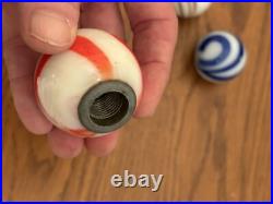 Agate Glass Vintage Original Gas Oil Gear Shift Knob Lot 4 Uranium Nice Car Part Agate Glass Vintage Original Gas Oil Gear Shift Knob Lot 4 Uranium Nice Car Part