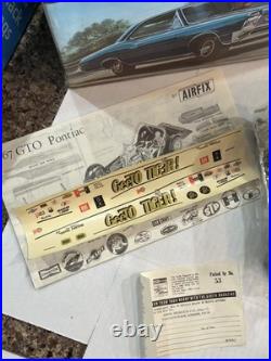Airfix 1967 Pontiac Gto Ht Original Sealed Inside Kit! Circa 1967! Vmcp