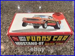 Amt Super Boss Funny Car Mustang Gt 427 Drag Car Original Kit! Vmcp