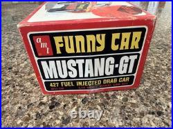 Amt Super Boss Funny Car Mustang Gt 427 Drag Car Original Kit! Vmcp